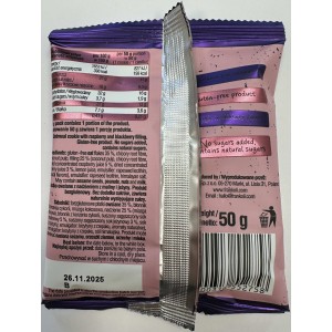 Frank & Oli Smoothie Cookie ciastko owsiane z nadzieniem z maliny i jeżyny 50 g